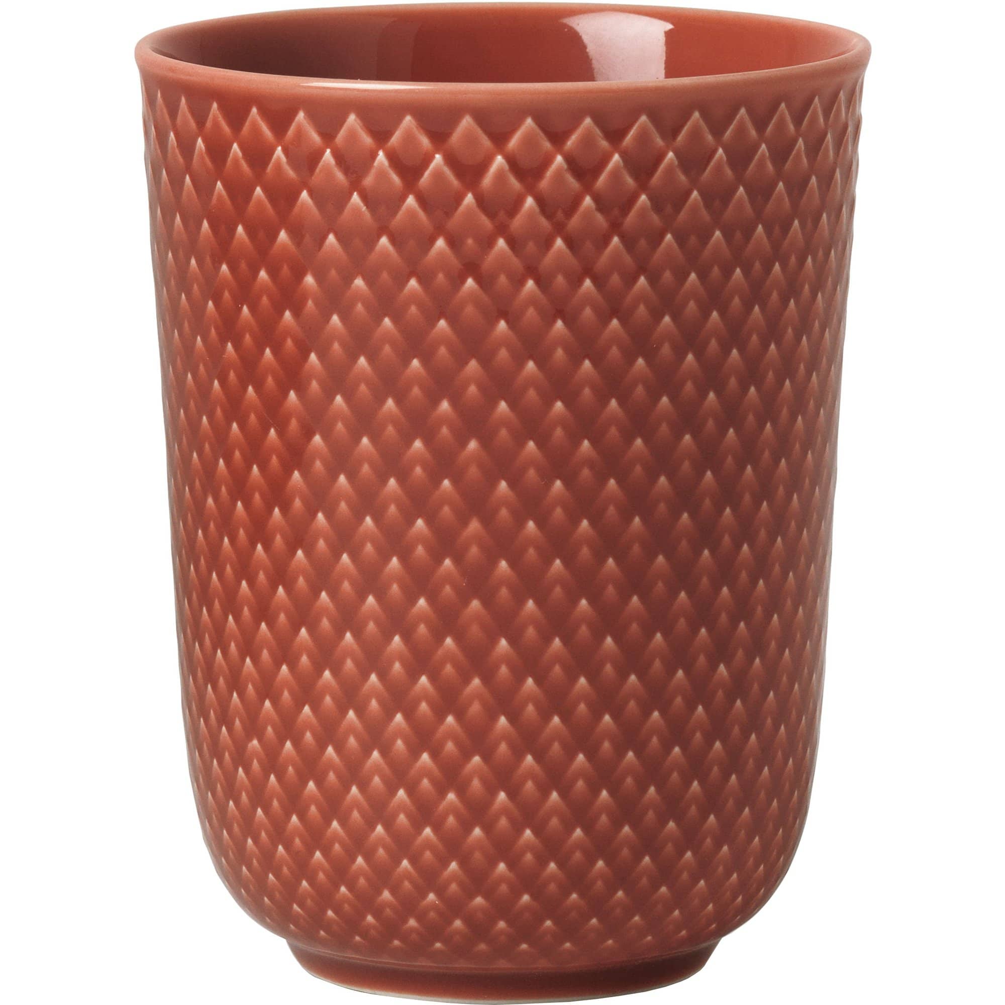 Produktfoto för Lyngby Porcelæn Rhombe Mugg 33 cl Terracotta