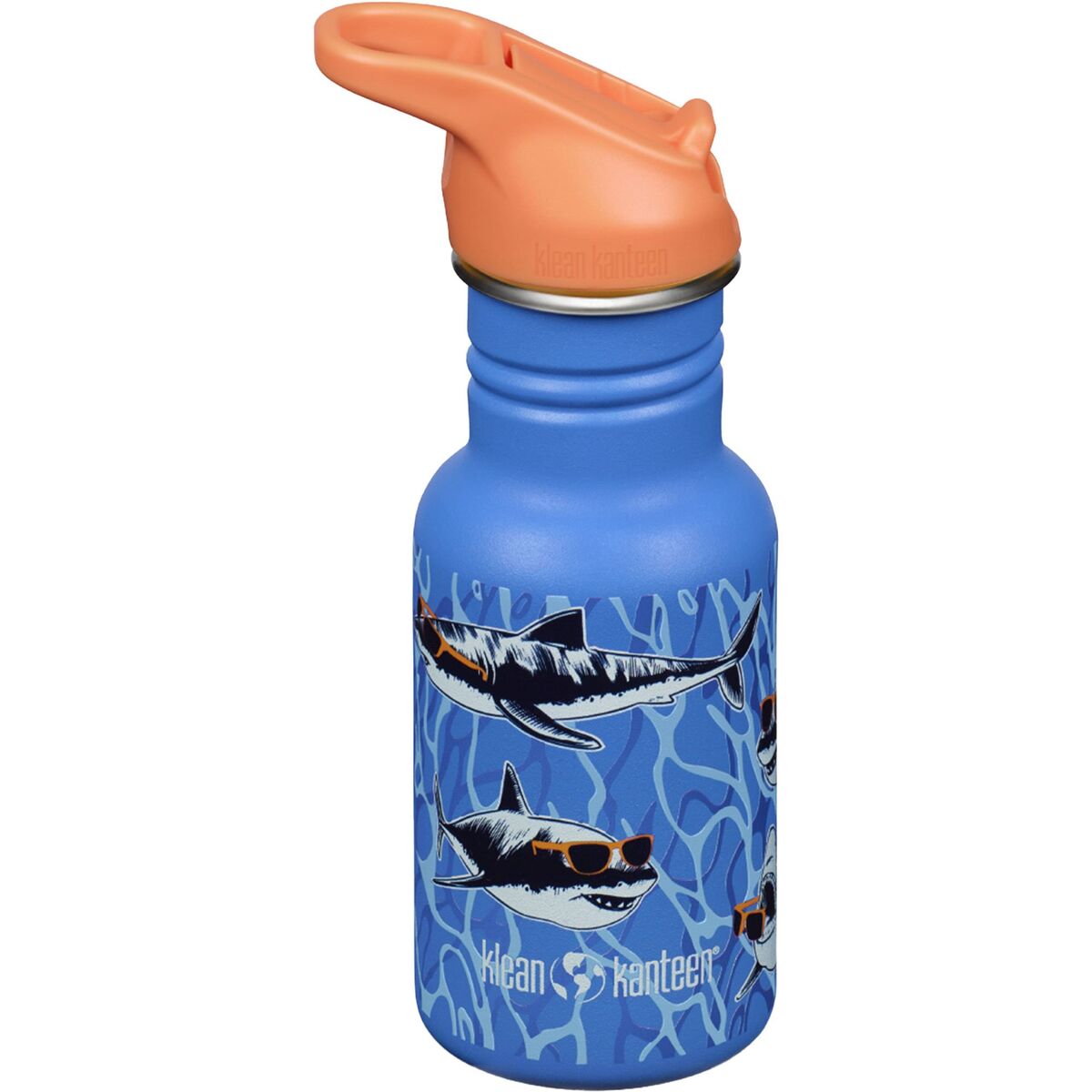Kid Classic Narrow Flip drikkeflaske 355 ml, sharks in shades