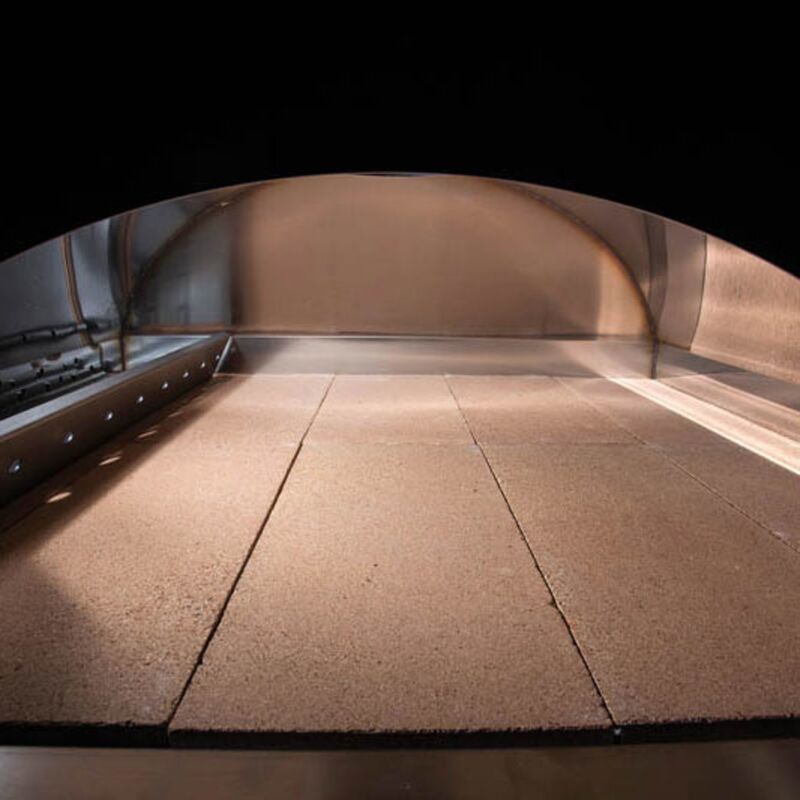 Pulcinella Brændefyret Pizzaovn 80x60 cm. Rustfrit stål