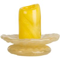 Byon Lara Xs kynttilänjalka, keltainen/vaaleabeige