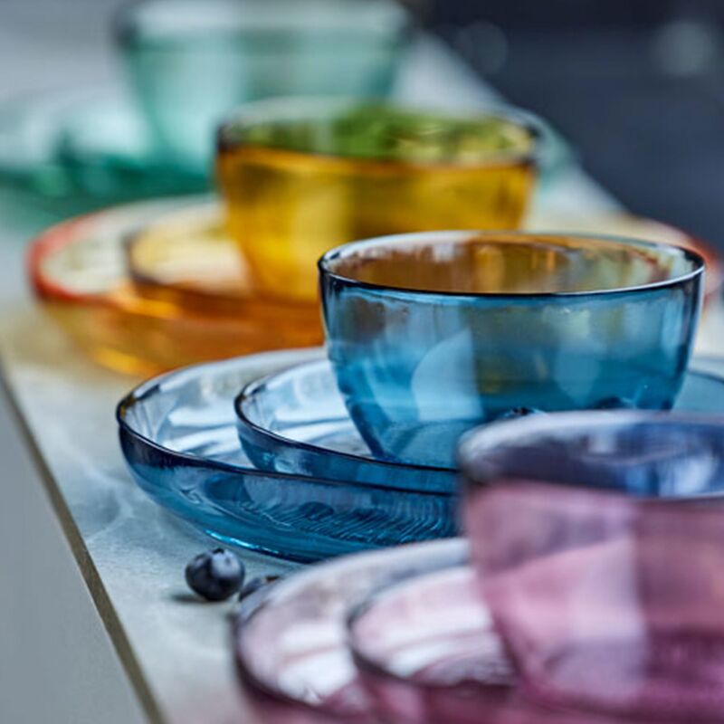 glastallrik 18 cm, bärnsten