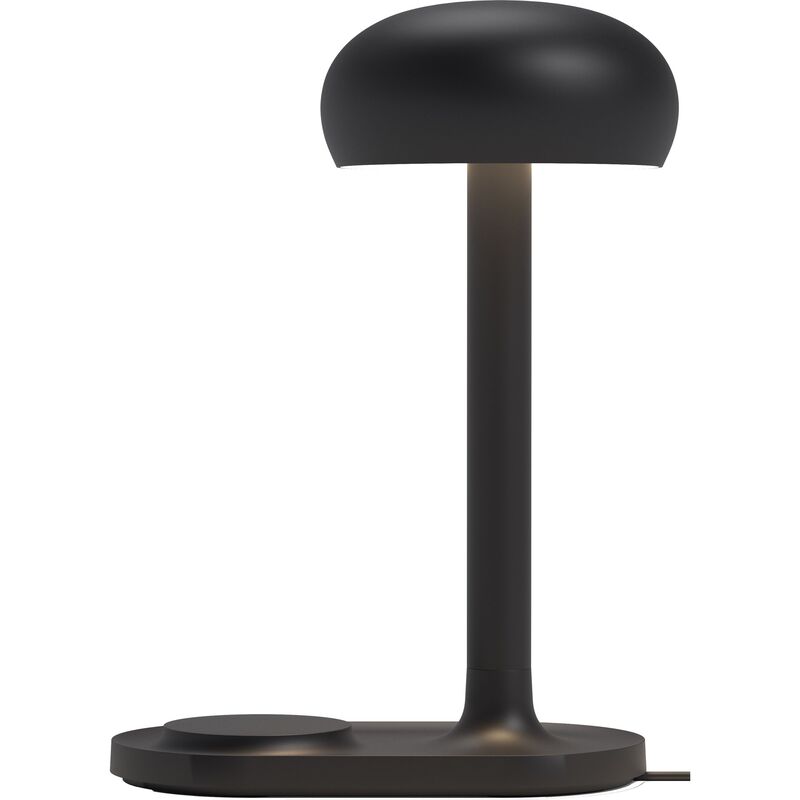 Emendo lampe med Qi trådløs oplader, black