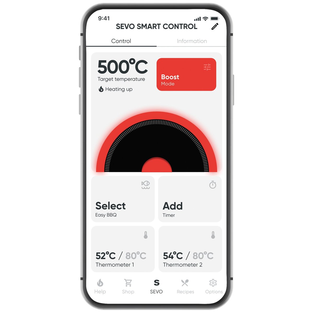 Sevo Smart Control GTS 500 elgrill (bord)
