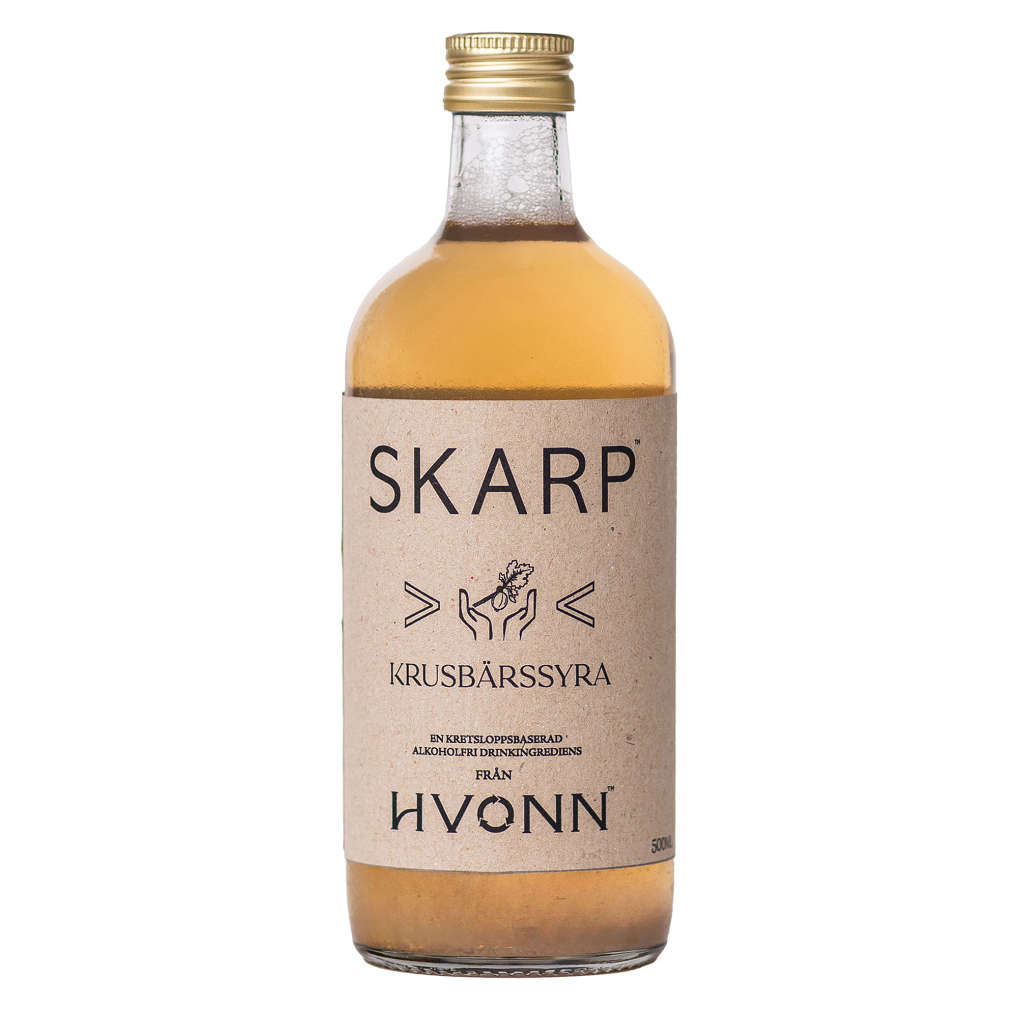 Hvonn Skarp Krusbærsyre Drik af stikkelsbær, 500 ml