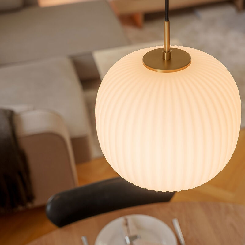 Vibra taklampe 26 cm, opal