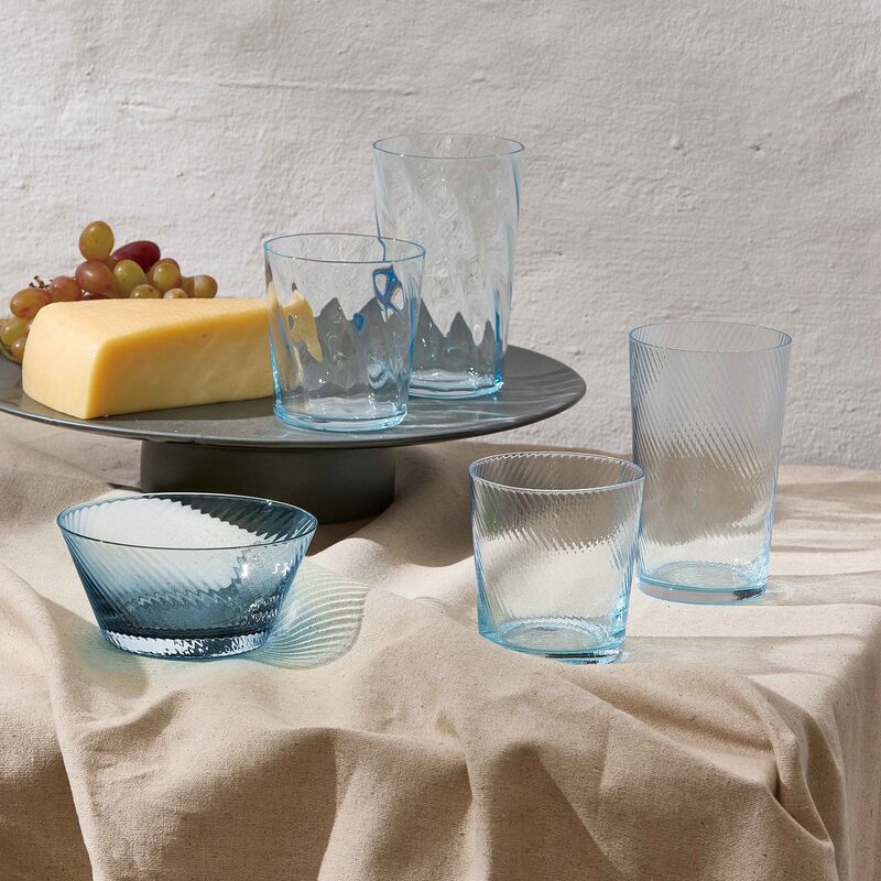 RAW Unique Swirl skål Ø12,5 cm, lysblå