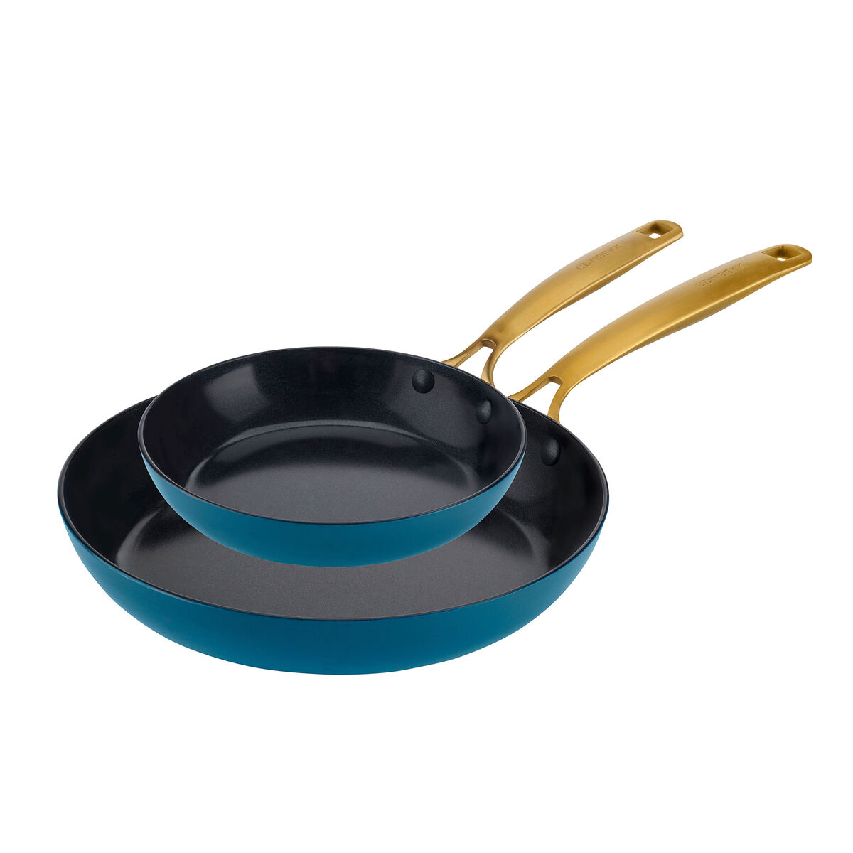 Combekk Stegepandesæt 2 dele 20+28 cm, blå