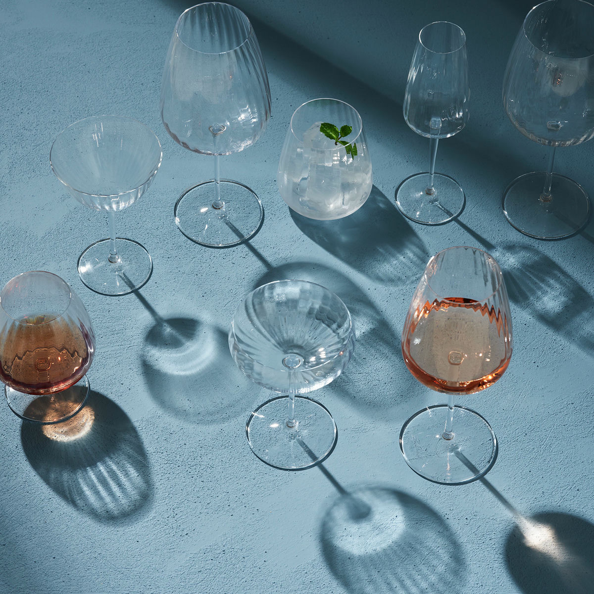Luigi Bormioli Optica Burgundy ginglass 4-pakning