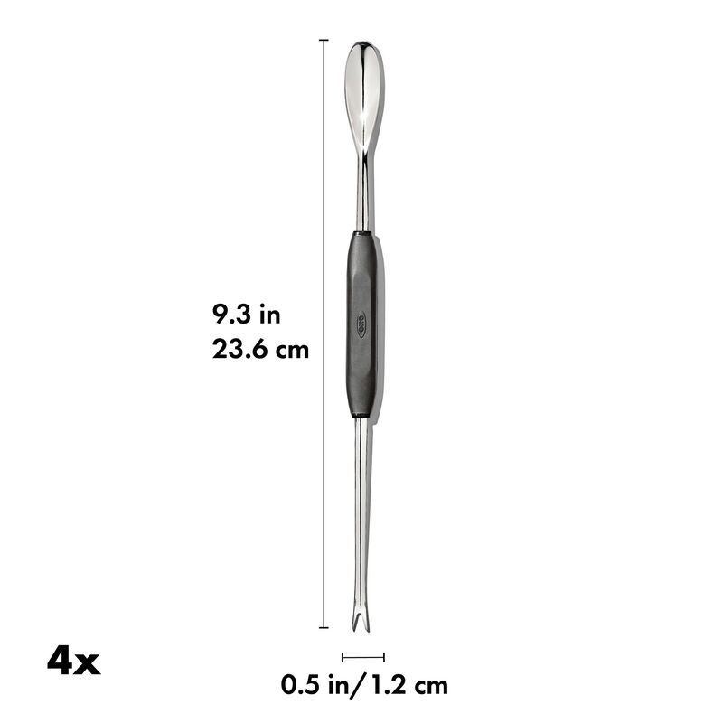 Skalldyrgafler sett 4 stk, svart