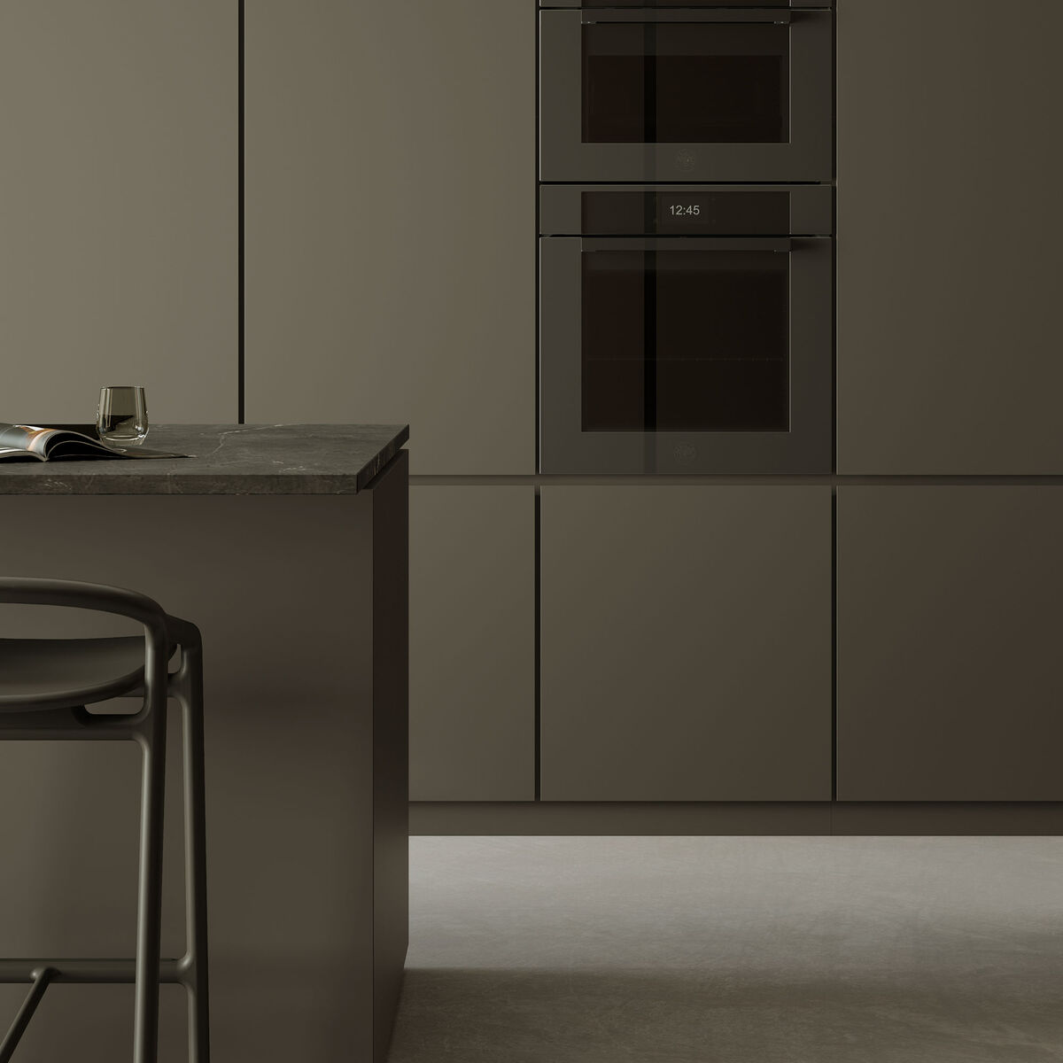 FMOD6117CTS3 Modern dampovn pyrolyse 80 liter, obsidian