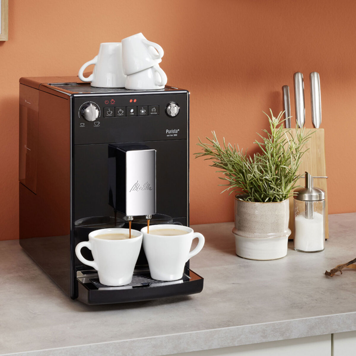 Melitta Purista Helautomatisk kaffemaskin, svart