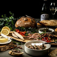 Laguiole Premium Line smørkniv 4-pak, mørkebrun