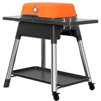 Force gasgrill + grillbetræk & grillplade mat orange