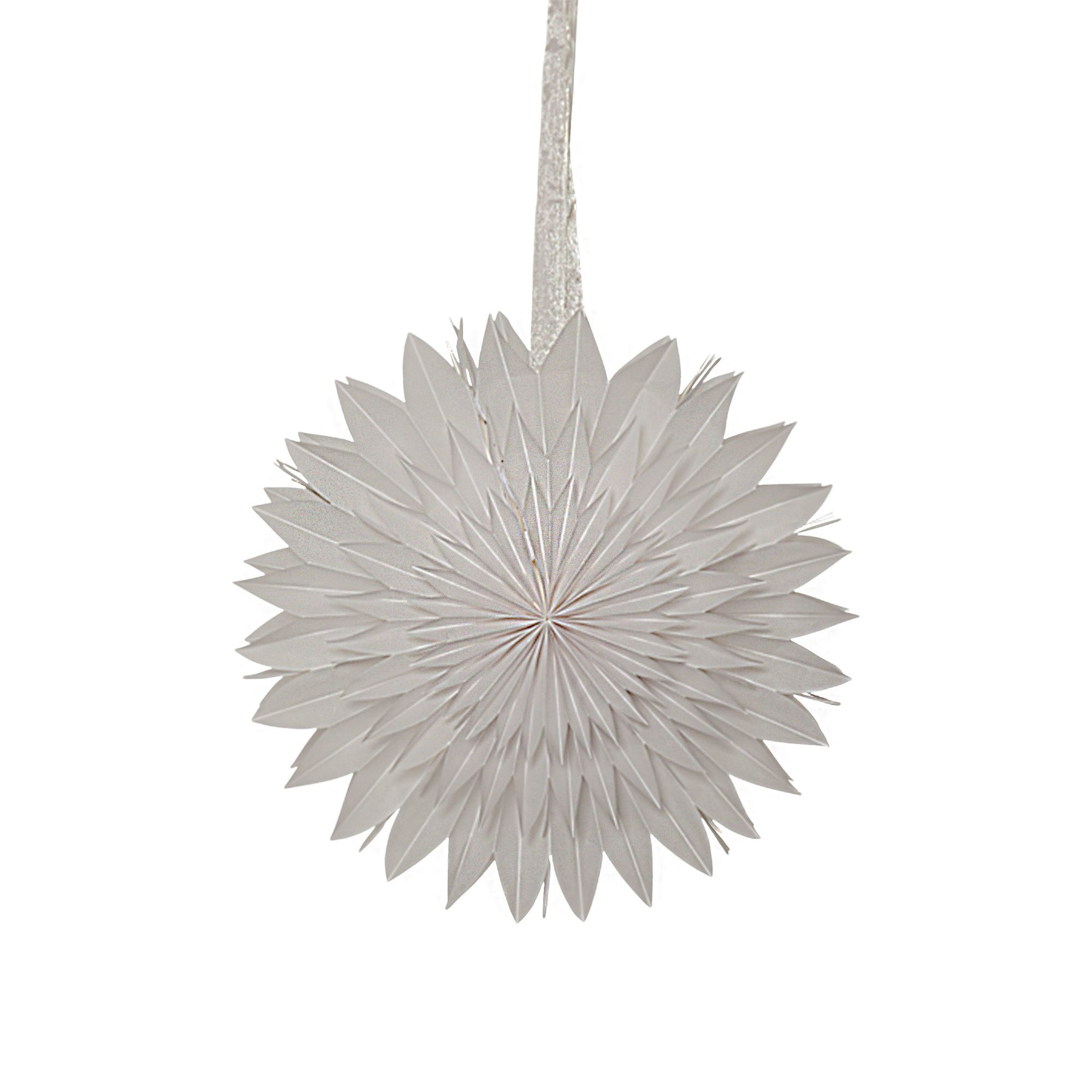 Dis pappersstjärna, vit, 50 cm