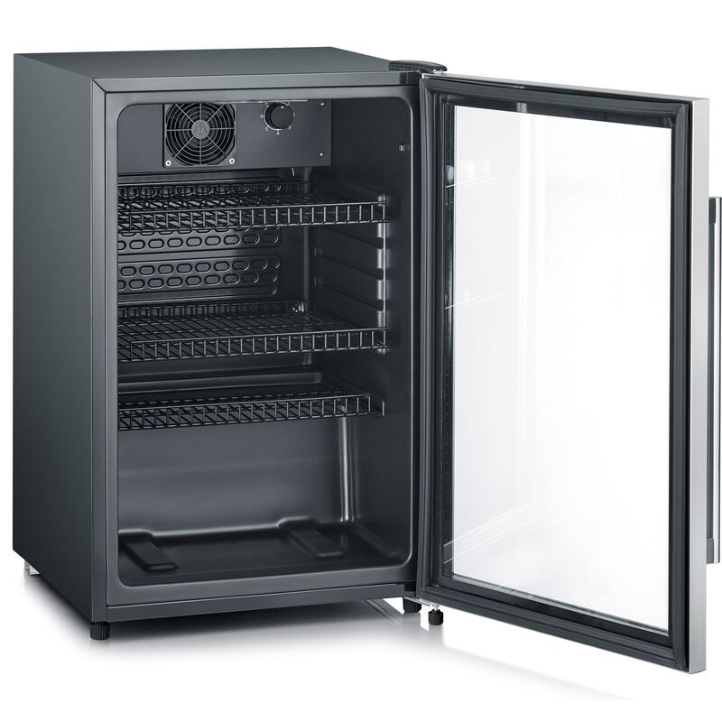 Kylskåp med glasdörr, 118 liter