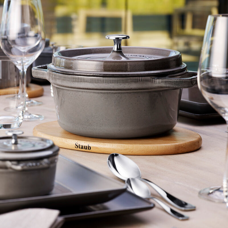 Rund Gryde 24 cm 3,8 liter Grafitgrå