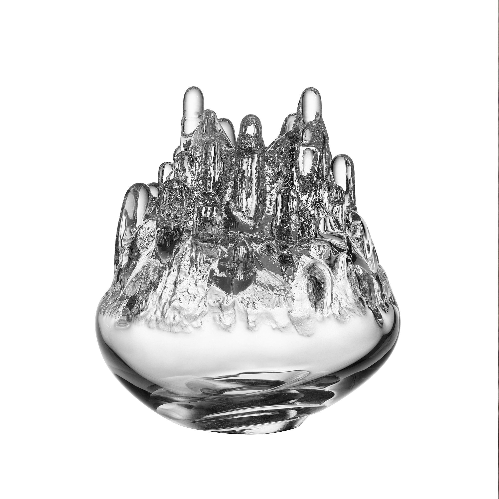 Kosta Boda Polar lysestake stor 29 cm Klar