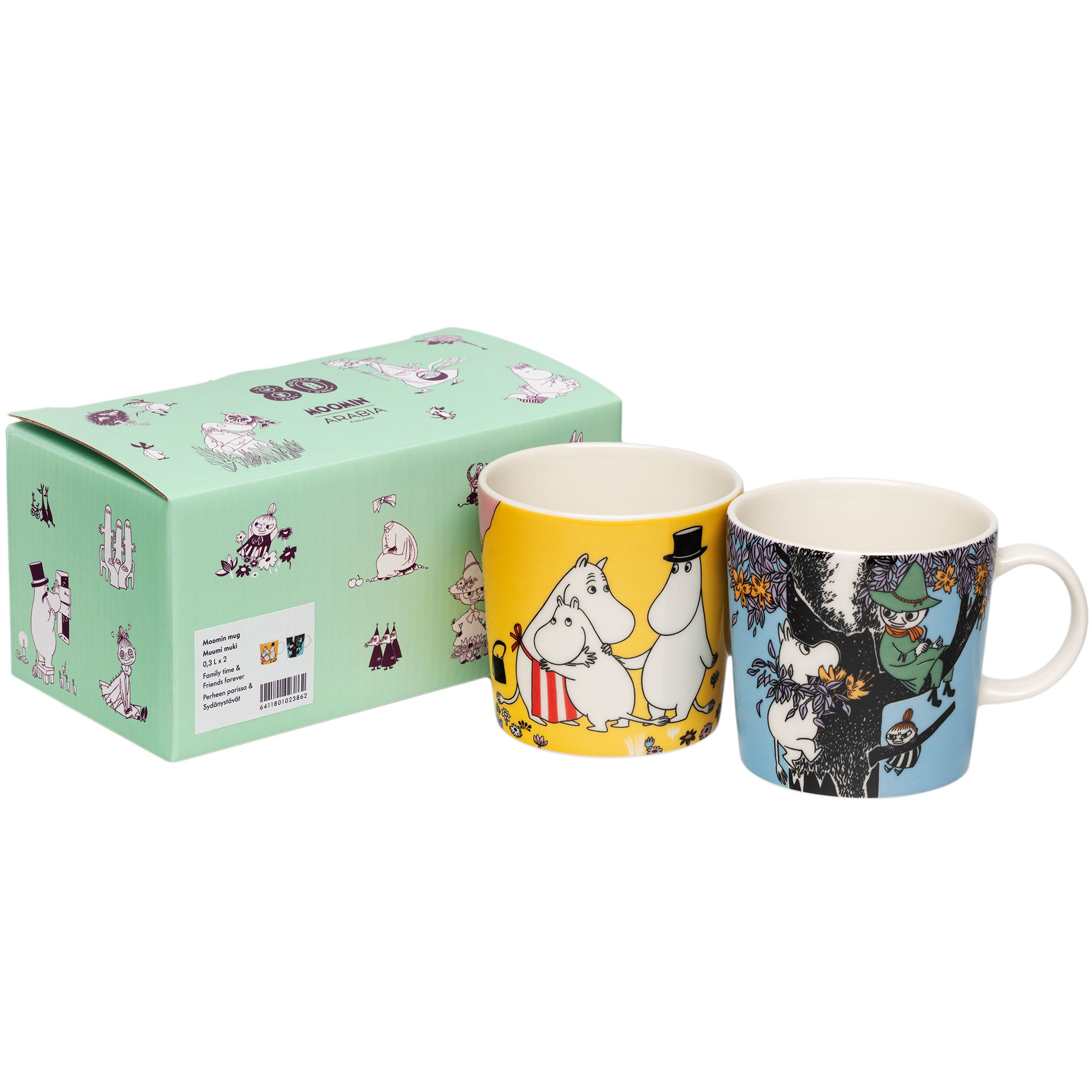 Arabia Familie & Venner Krus 0,3 liter, 2 stk.