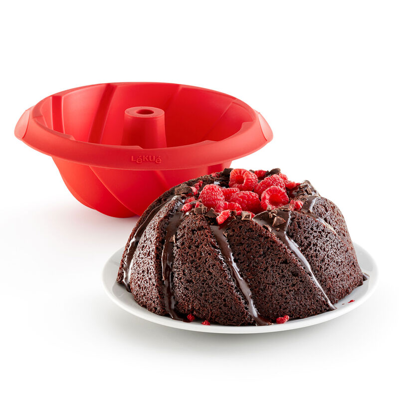 Savarin spiralform 20 cm, rød