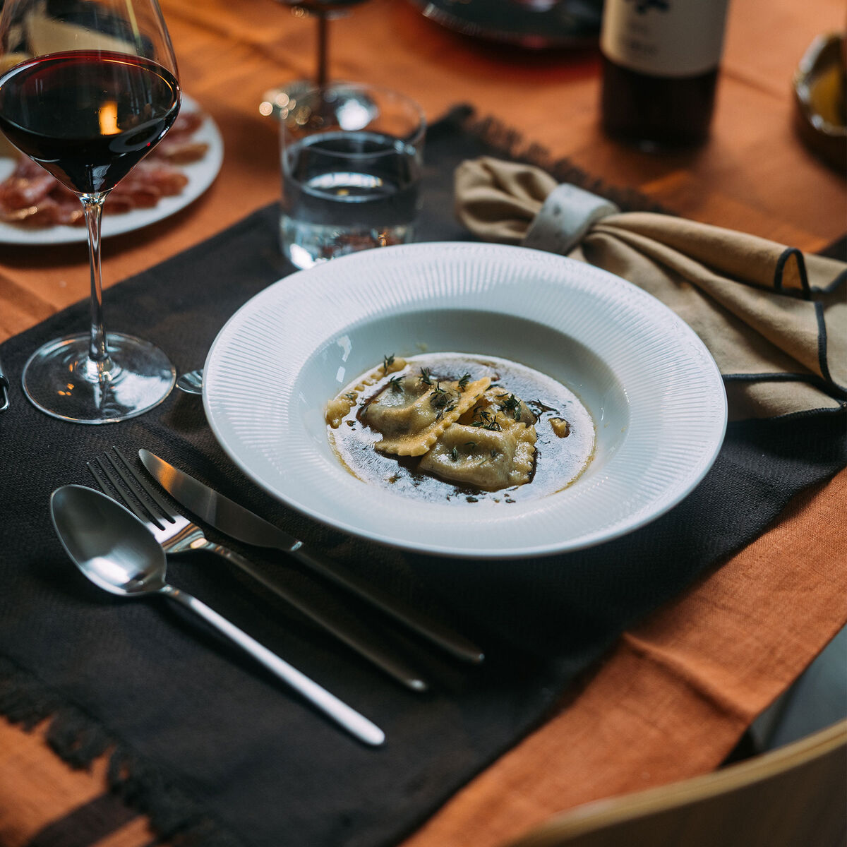 Dug Limrick 160 x 160 cm., Terracotta