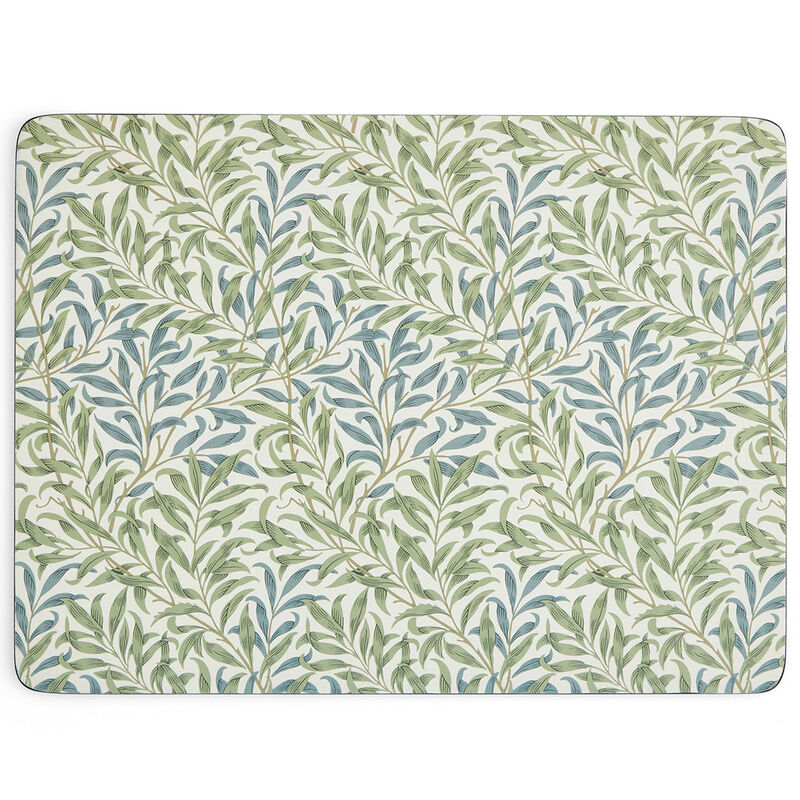 Spode Morris & Co Willow Bough bordbrikker 4-pakning, blå/grønn