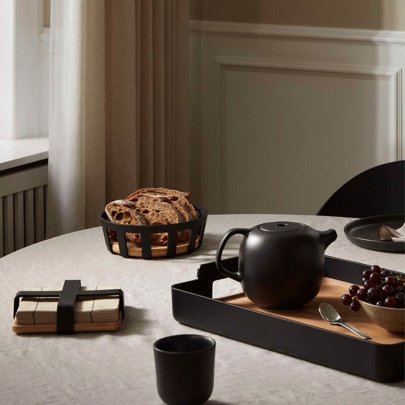 Nordic Kitchen tarjotin suorakaide 35 x 50 cm, musta