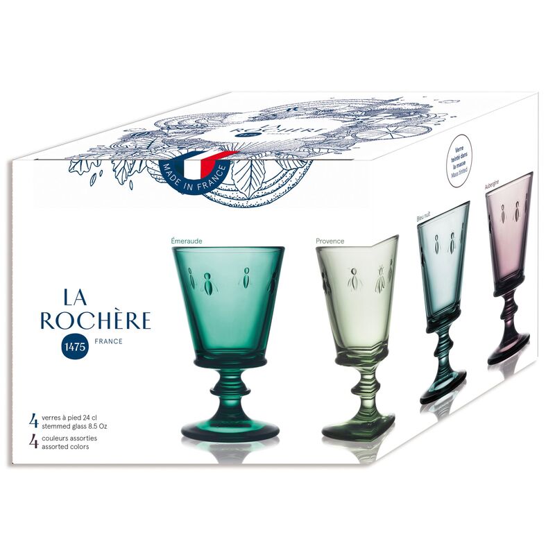 Abeille vinglas 24 cl 4-pak, mix