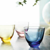 Flow vattenglas 35 cl., bärnsten