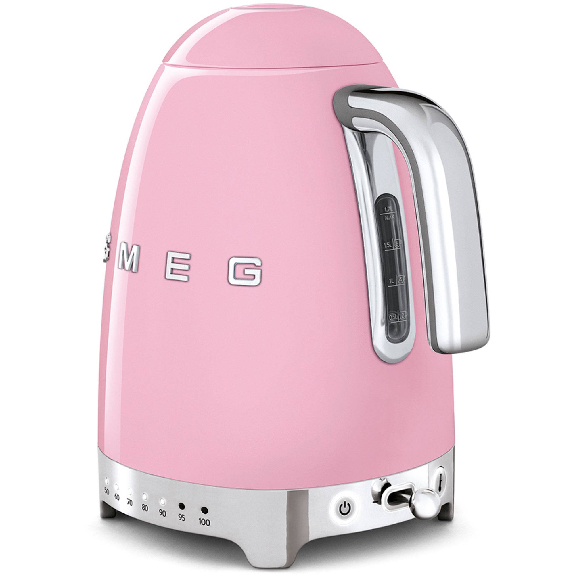 Alternativ bild 1 för Smeg Vattenkokare 1,7 l Variable Temperatur Rosa