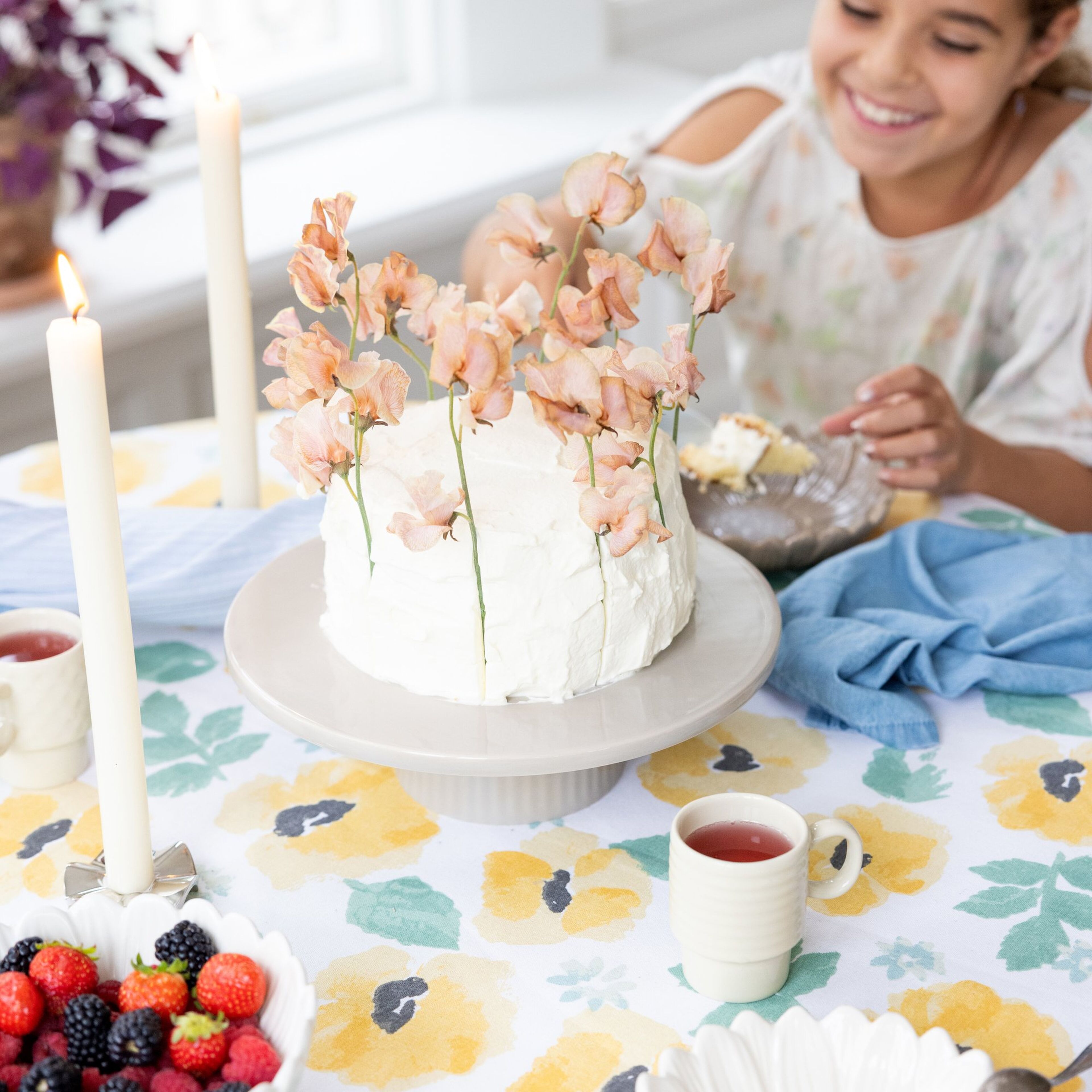 Sagaform Eden pyöreä vahakangasliina 180 cm