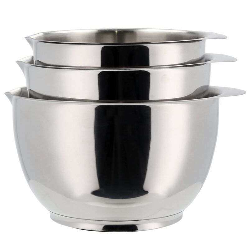 Margrethe skålesæt 3 dele, rustfrit stål