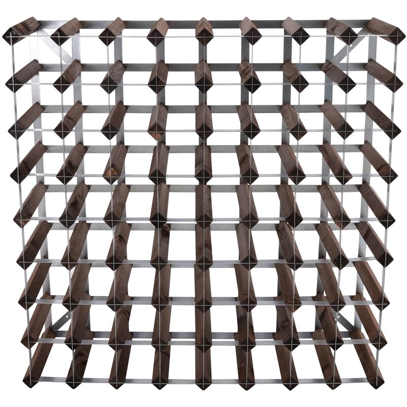 Vinreol Saml-Selv Mørk Eg 72 flasker