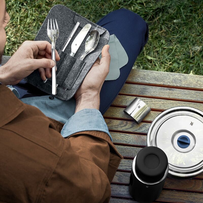 My2Go picnicsæt, 8 dele, poleret stål