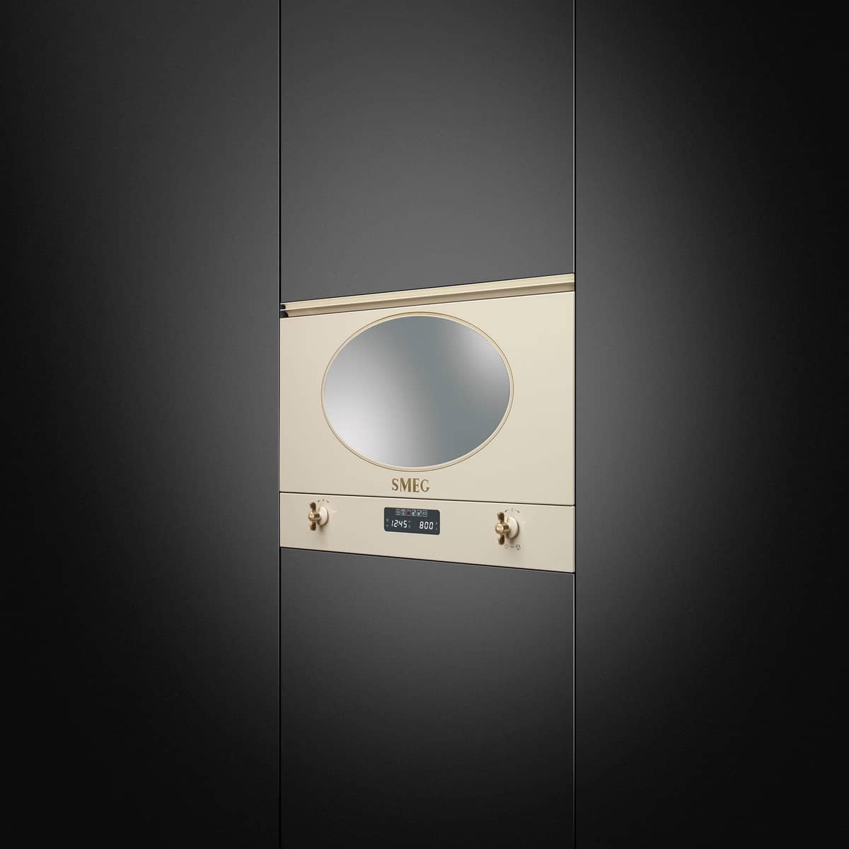MP822PO integrerad mikrovågsugn, creme