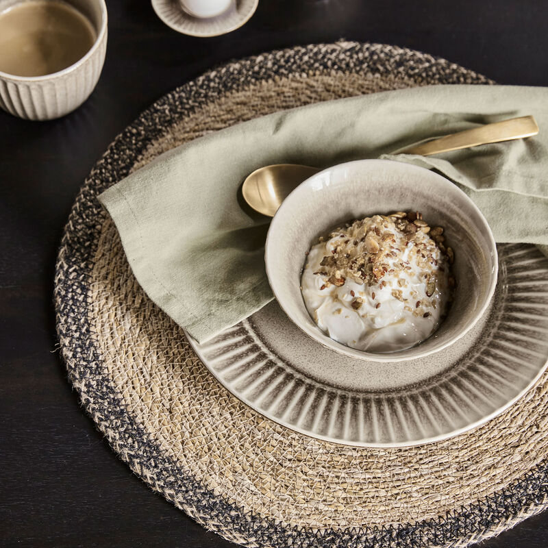 House Doctor Bordbrikker 4-pakning, svart/natur