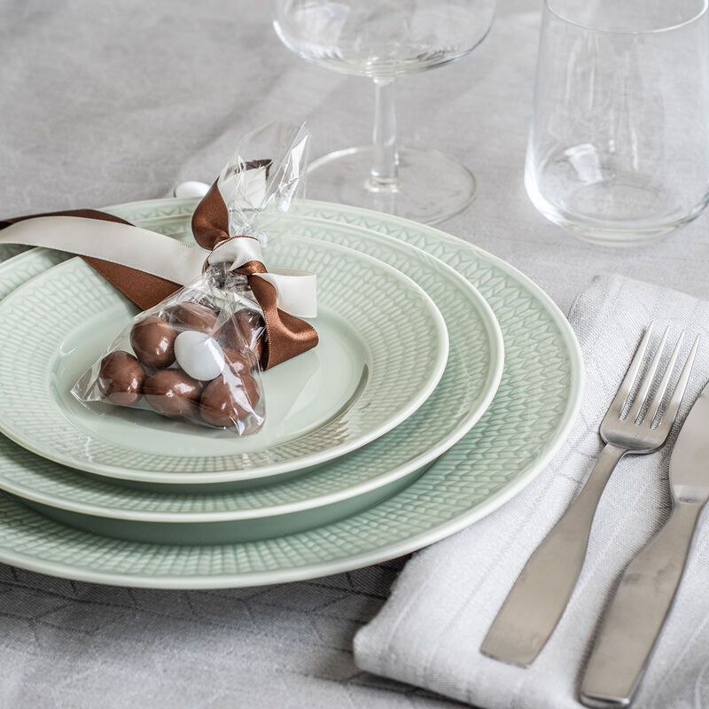 Swedish Grace Tallerken Lysegrøn 17 cm., porcelæn