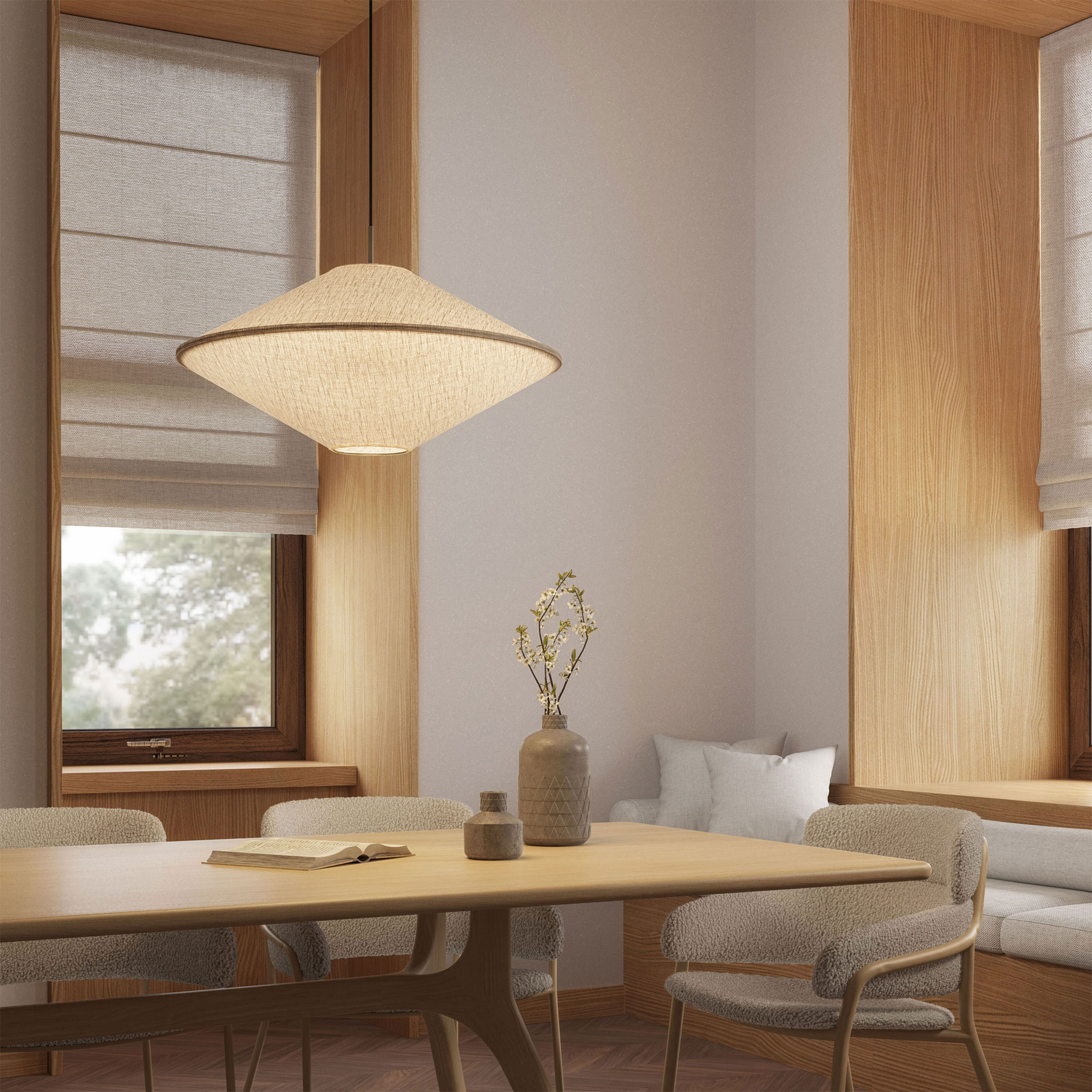 Edgeform Tafta Pendel 65 cm, naturel