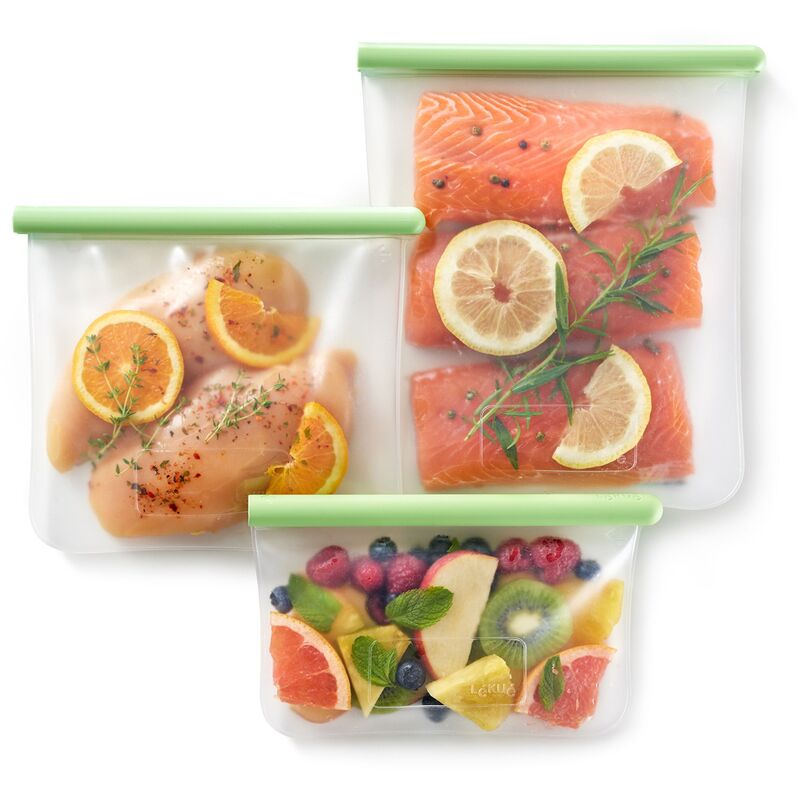 Återanvändningsbar kyl & fryspåse, set med 3 st