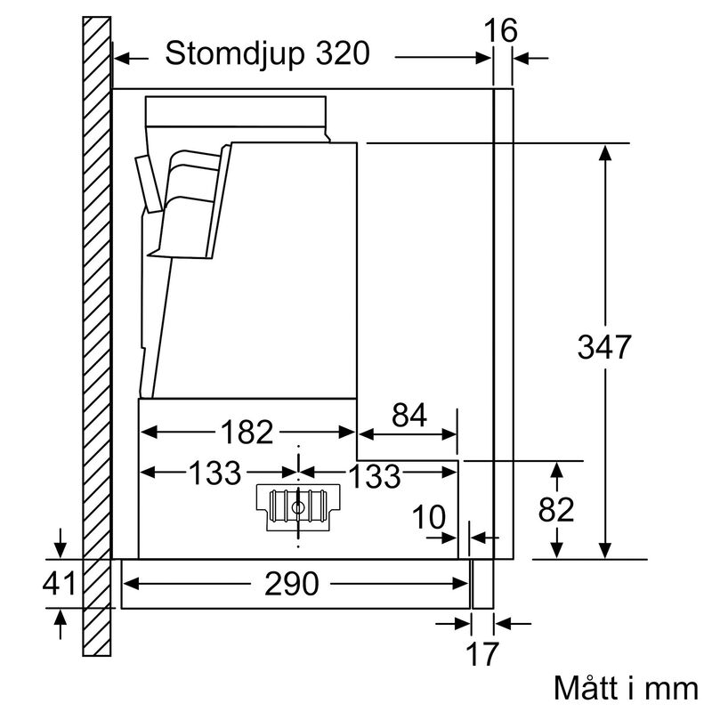 LI67RB531 iQ300 utdragbar köksfläkt, silver