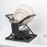 SinkSide hopfällbart diskställ, svart