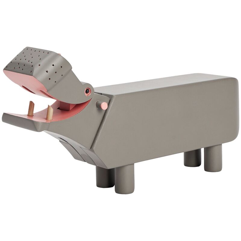 Flodhäst 9 cm, grå