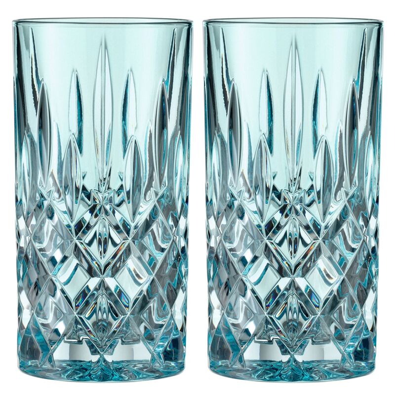 Noblesse longdrinkglas, aqua, 2 stk.