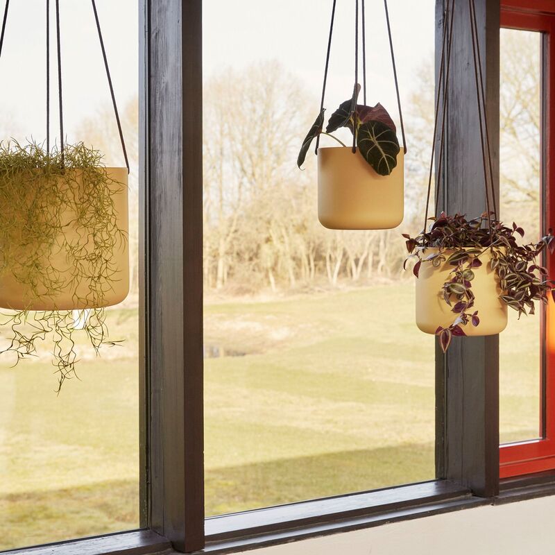hängande blomkruka 3 st, beige
