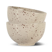 Ditte skål, beige/bordeaux