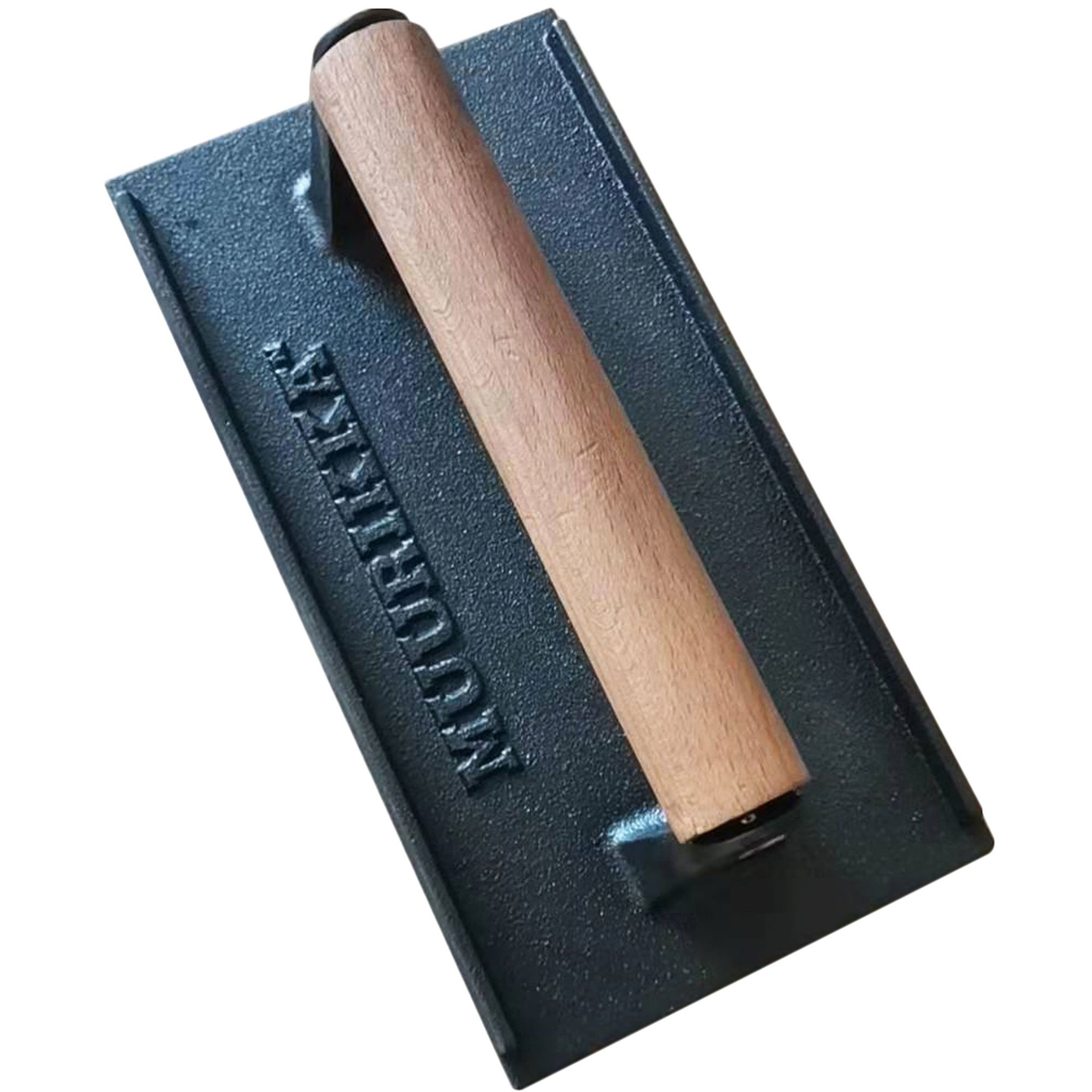 Rektangulär grillpress, gjutjärn