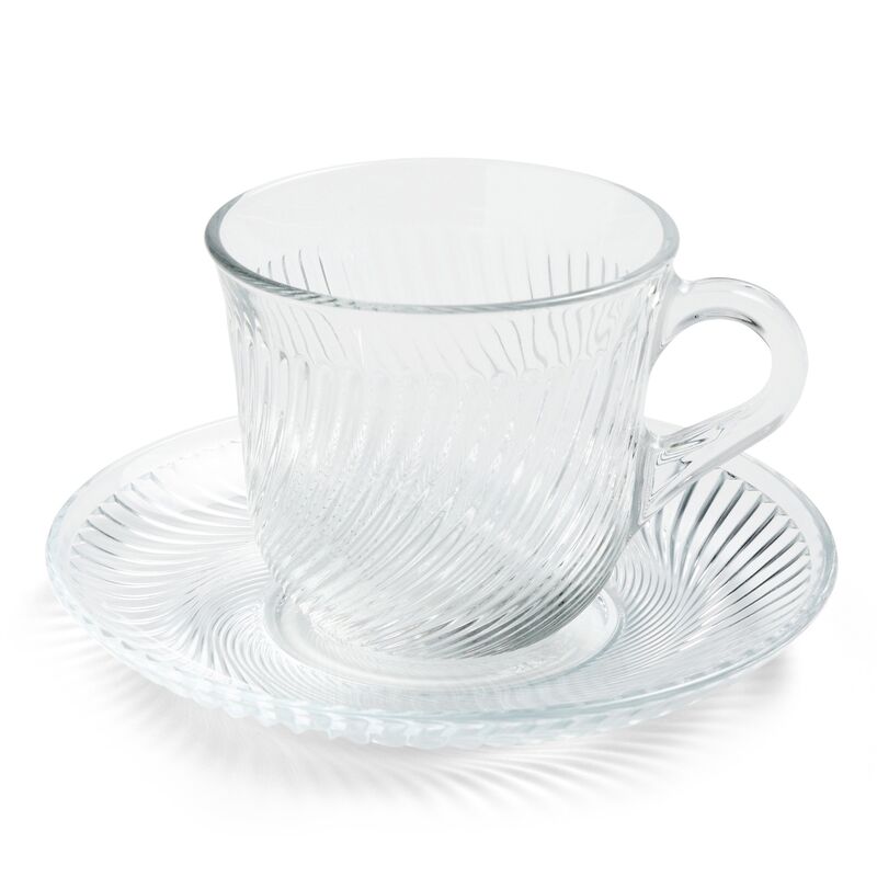 Pirouette kop med underkop, 150 ml, klar