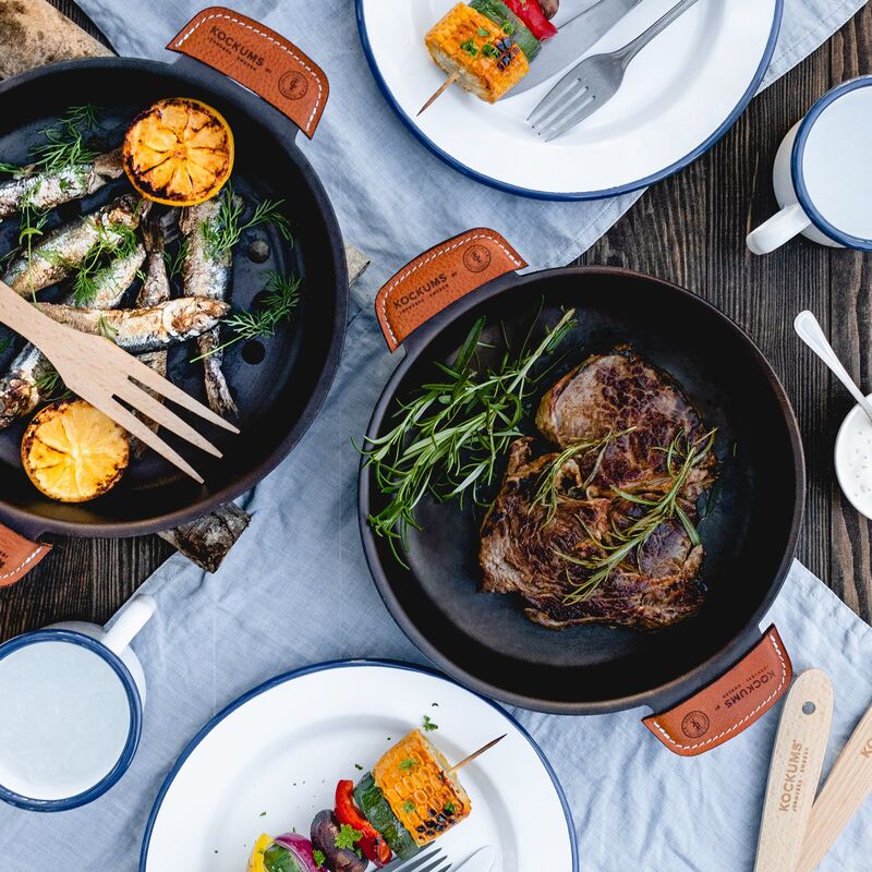 Perforeret grillform, 30 cm, kulstofstål