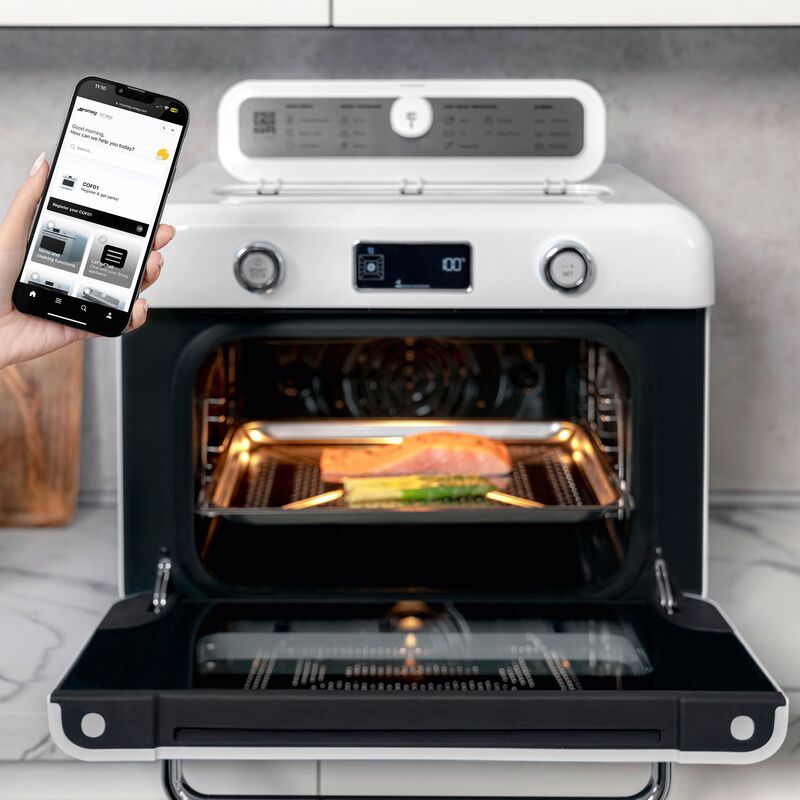 COF01WHEU Fristående ångugn, vit