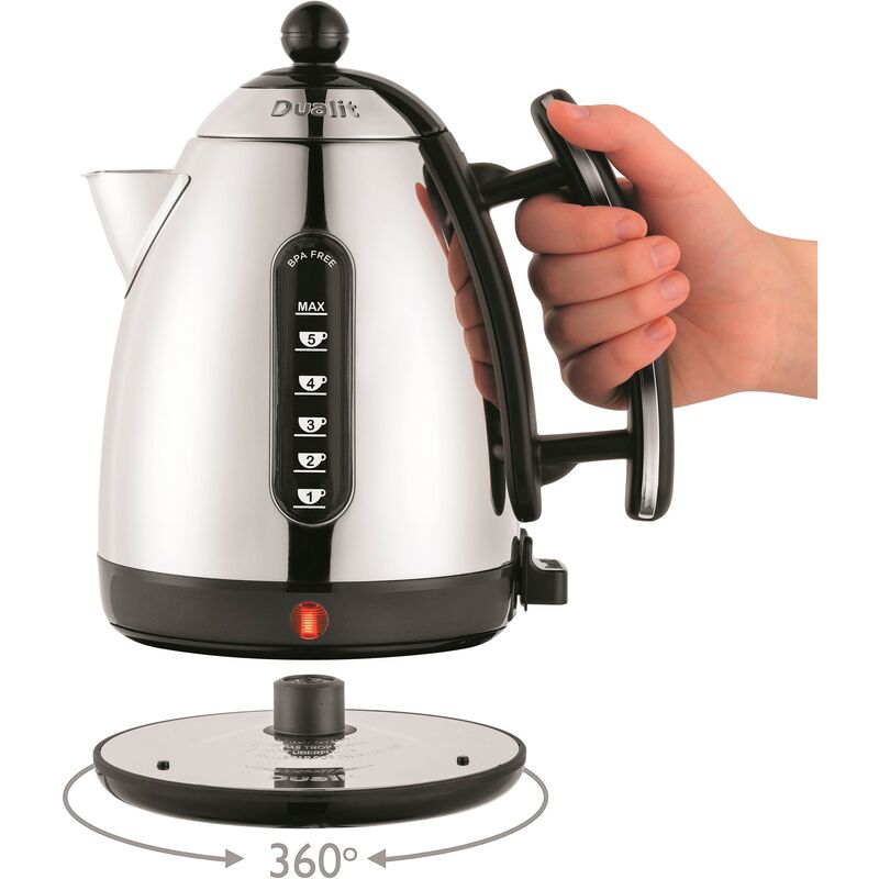 1,5 liter Jug elkedel, rustfri stål