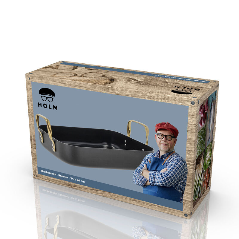 Holm Brasserie uunivuoka 34 x 26 x 8 cm, musta